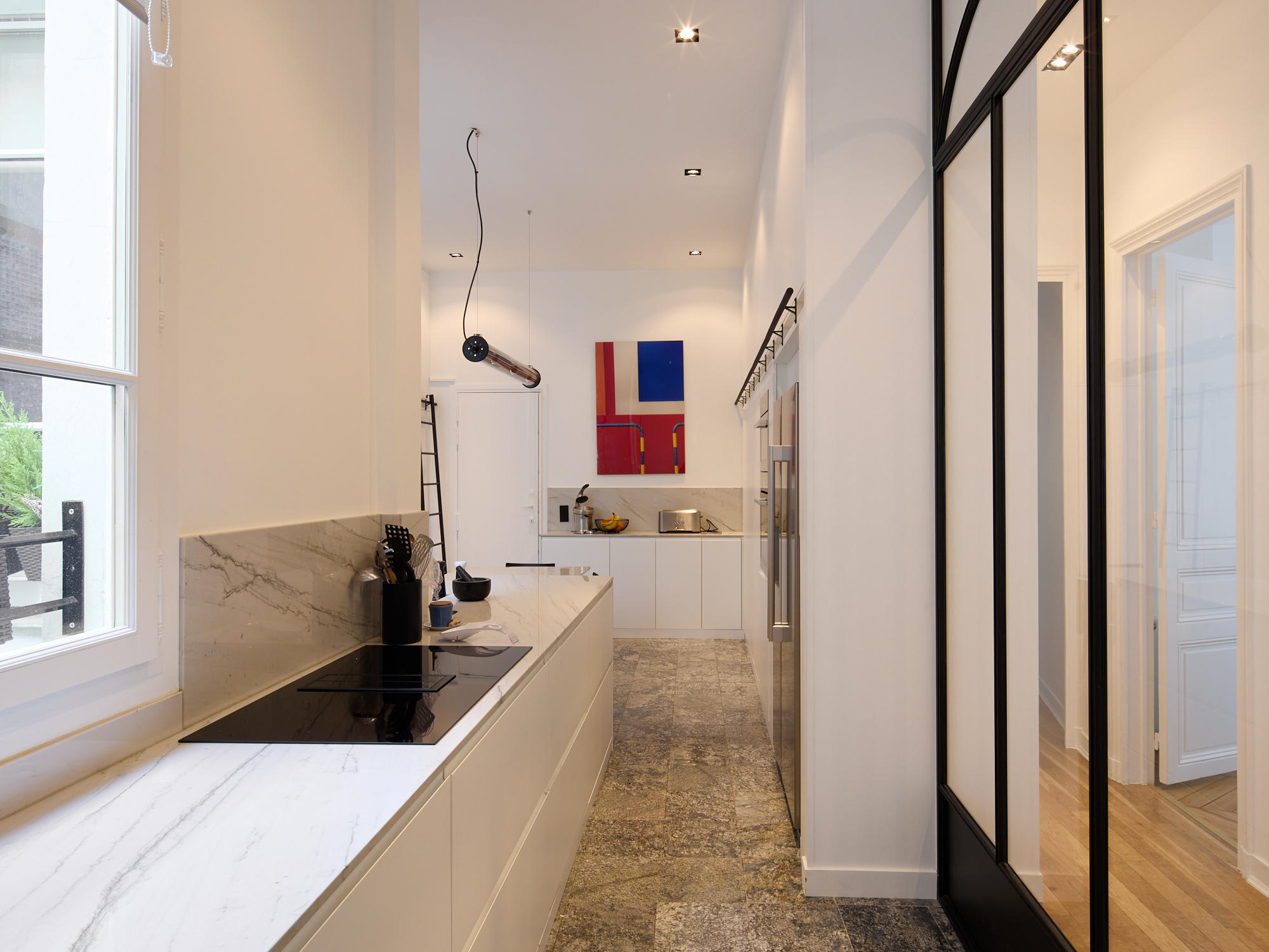 Marie et Paula architectes Rénovation appartement Paris 16 cuisine