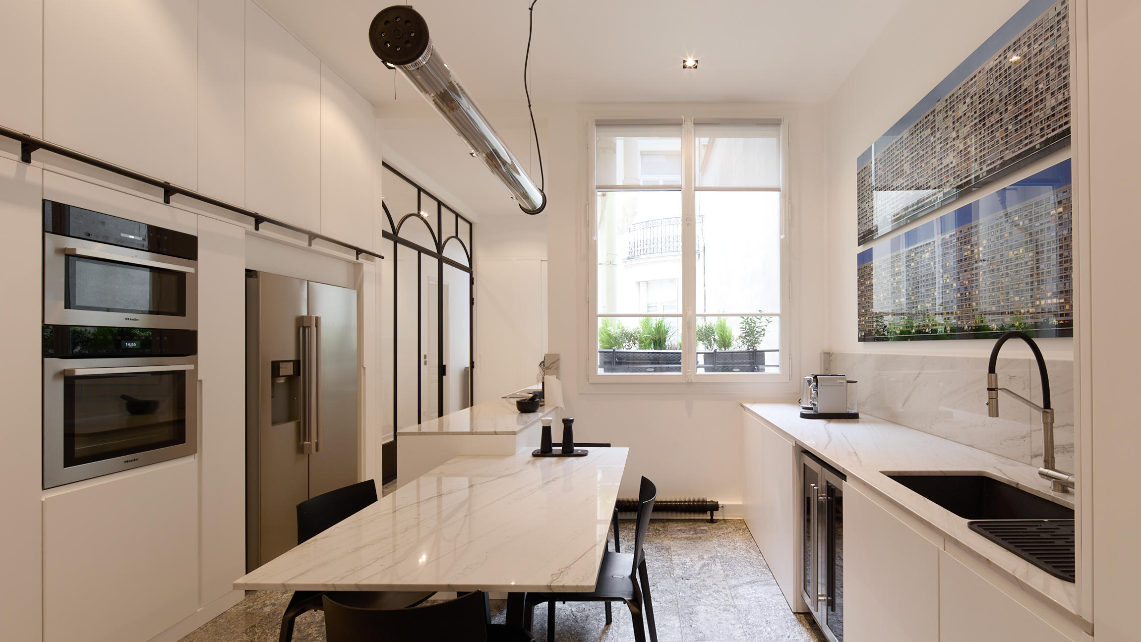Marie et Paula architectes Rénovation appartement Paris 16 cuisine
