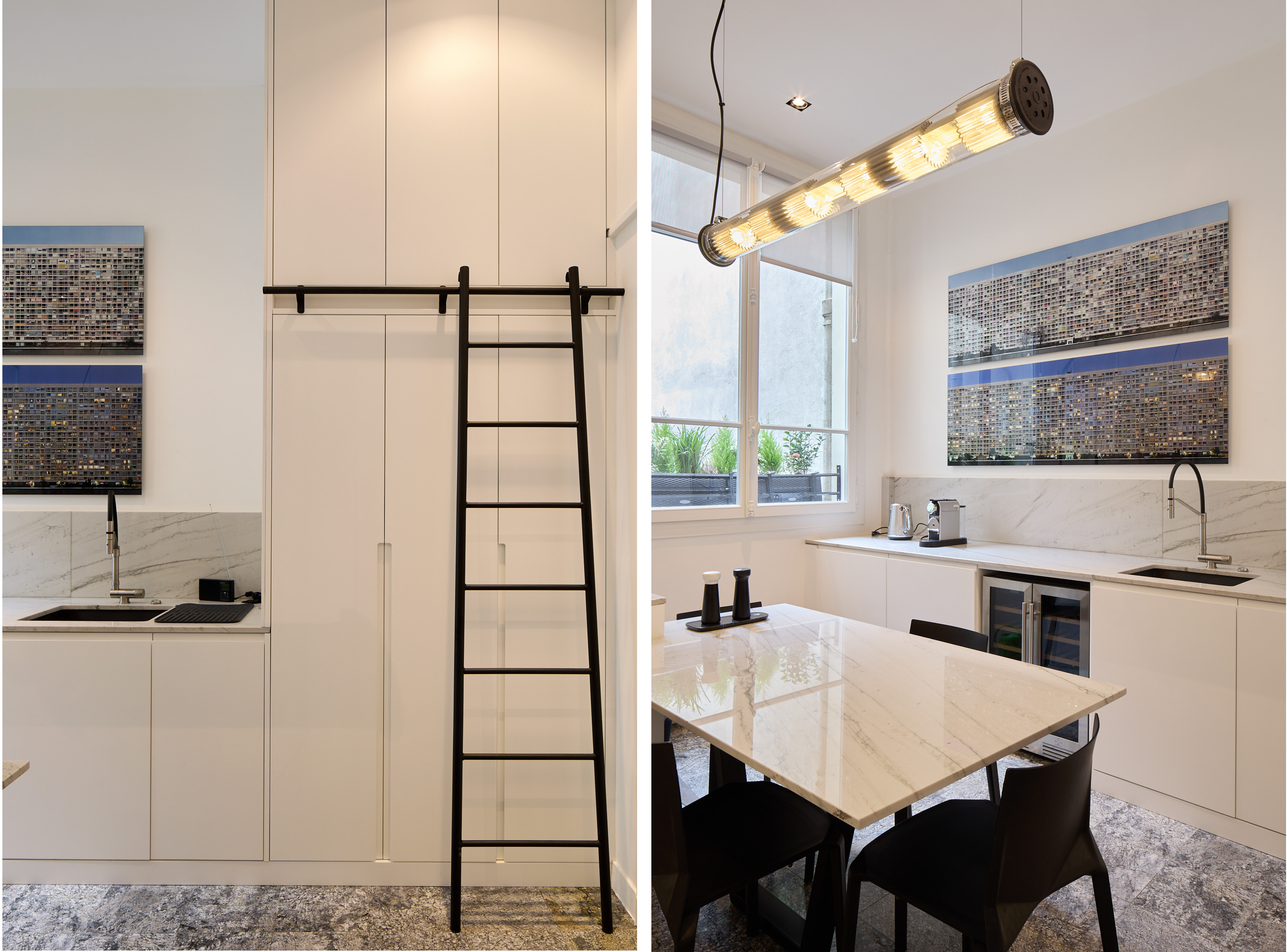 Marie et Paula architectes Rénovation appartement Paris 16 cuisine