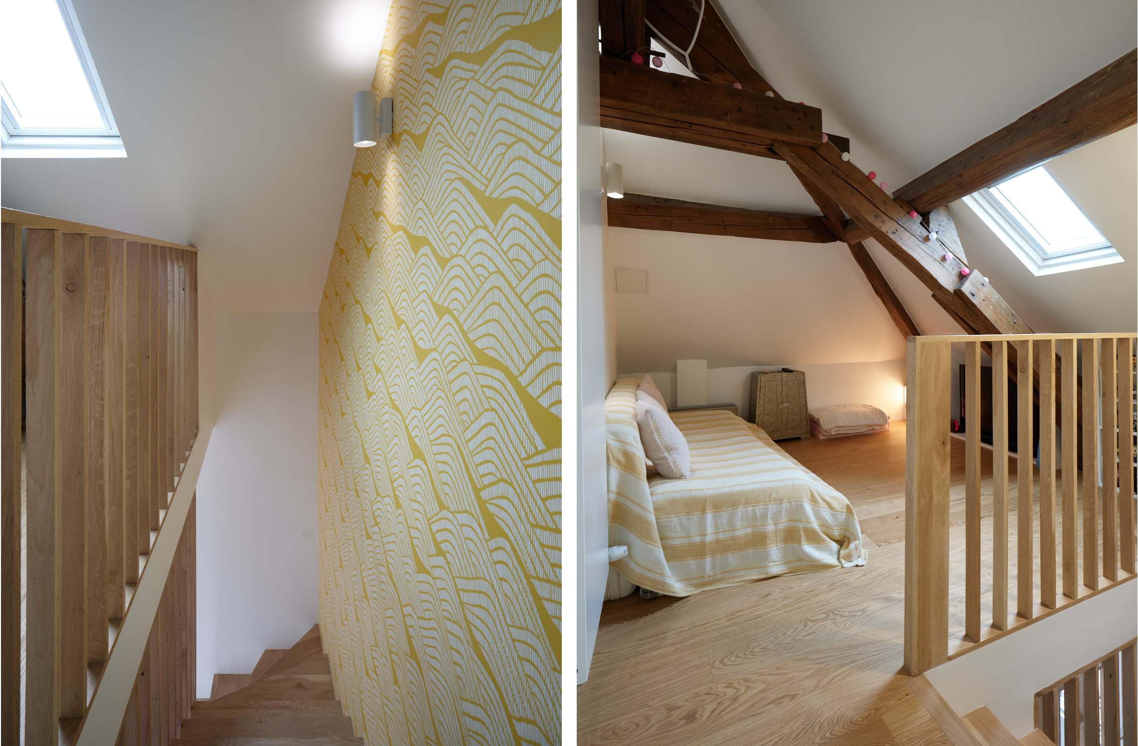 Réménagement maison escalier et coin détente palier