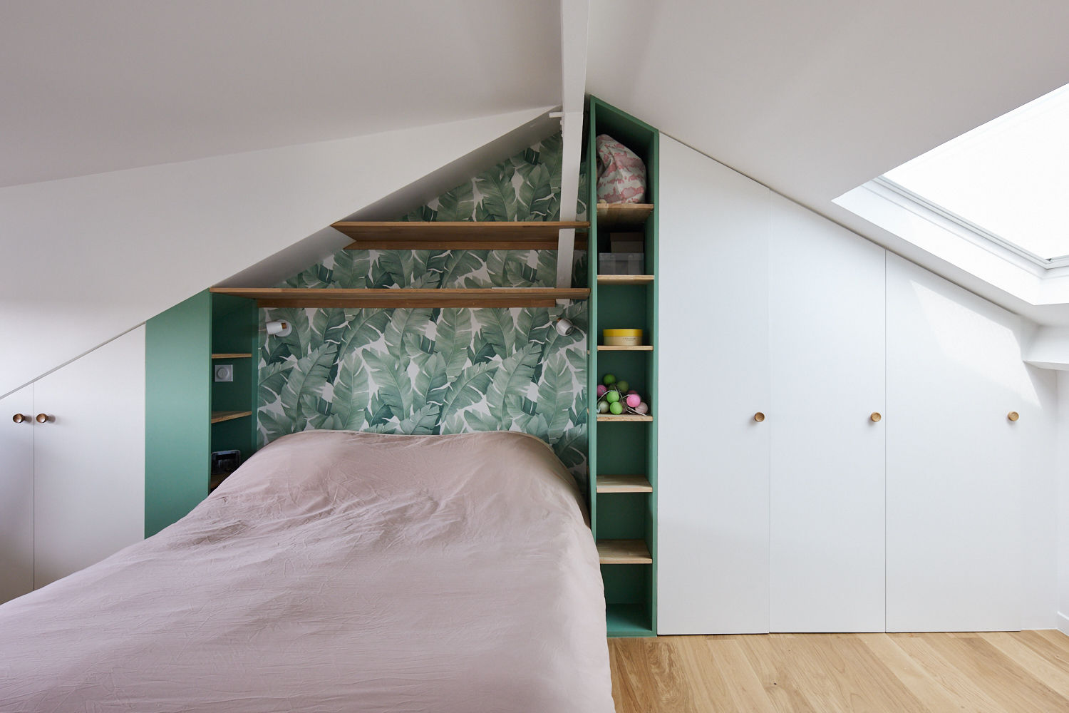 Marie et Paula architectes Renovation maison Nogent-sur-Marne chambre parentale