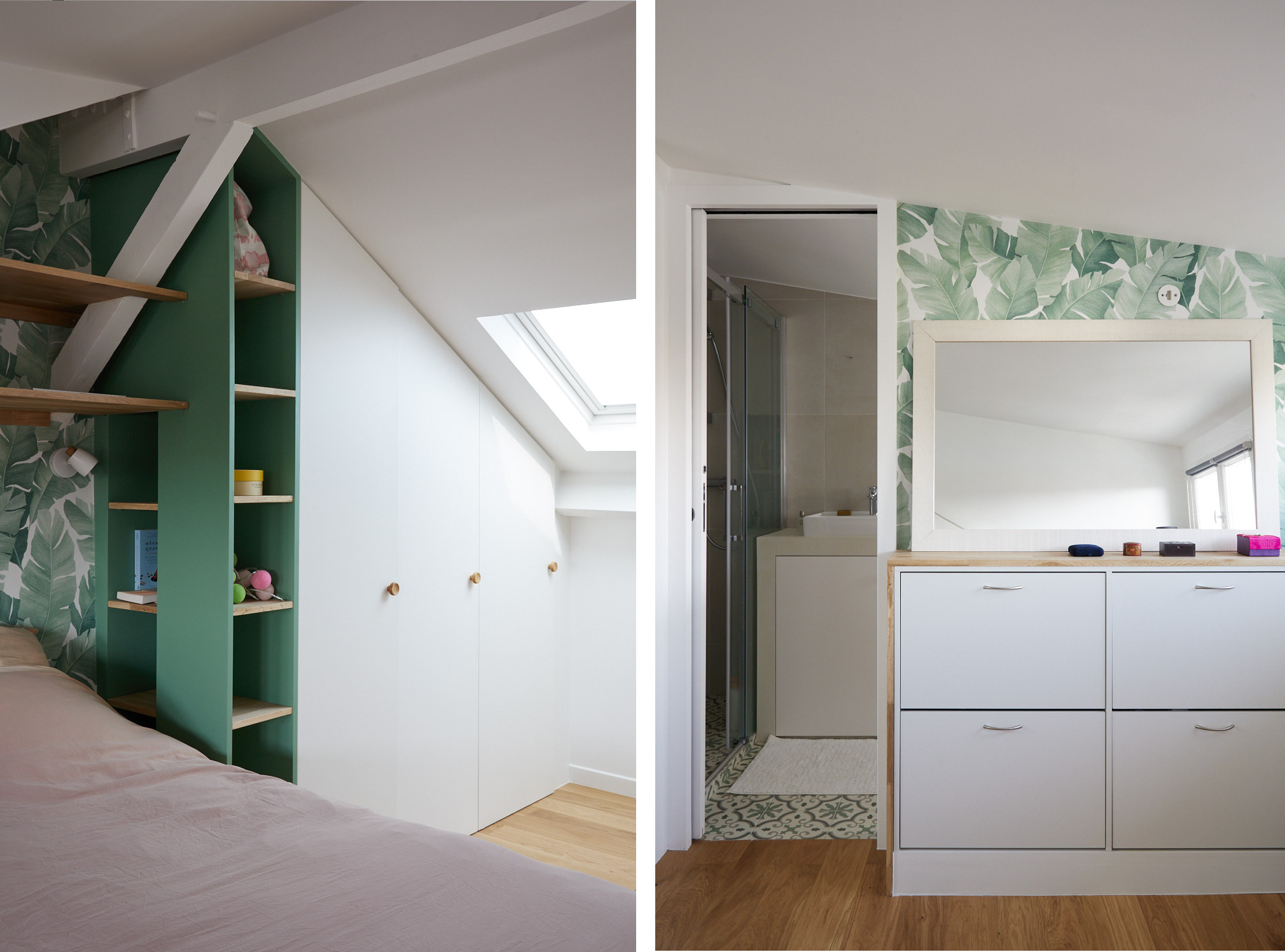 Marie et Paula architectes Renovation maison Nogent-sur-Marne chambre parentale